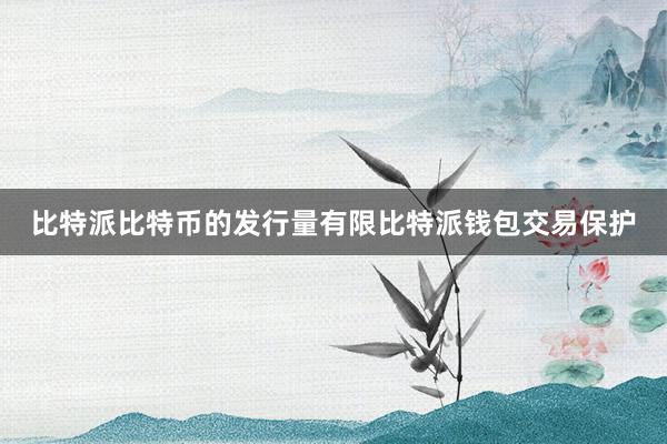 比特派比特币的发行量有限比特派钱包交易保护