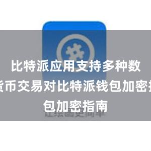 比特派应用支持多种数字货币交易对比特派钱包加密指南